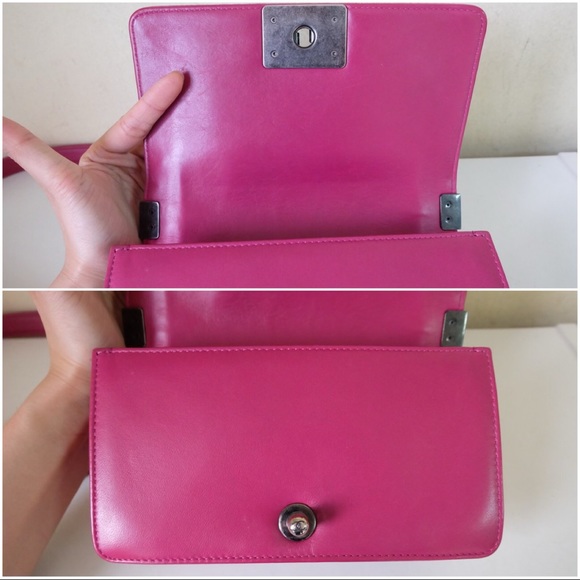 CHANEL BOY VELVET HANDBAG IN PINK - Picture 10 of 16